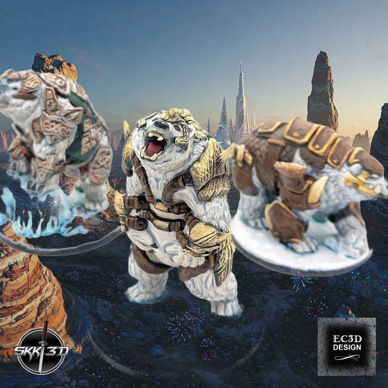 Miniaturas Armored bears
