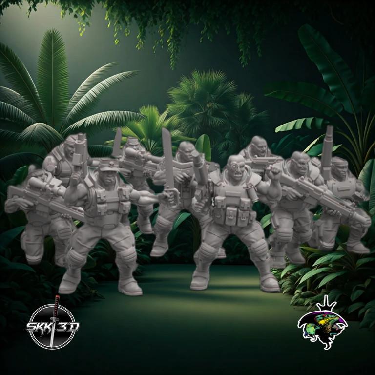 Spacenam Jungle Fighters - Reptilian Overlords